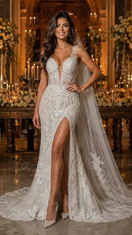 Elegant Bride Wedding Outfits
