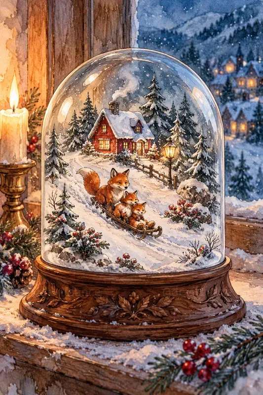 Pocket Winter Wonderland Keepsake Art