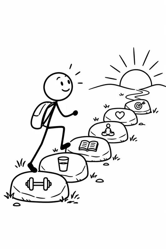 Minimalist Stick Figure Life Concepts