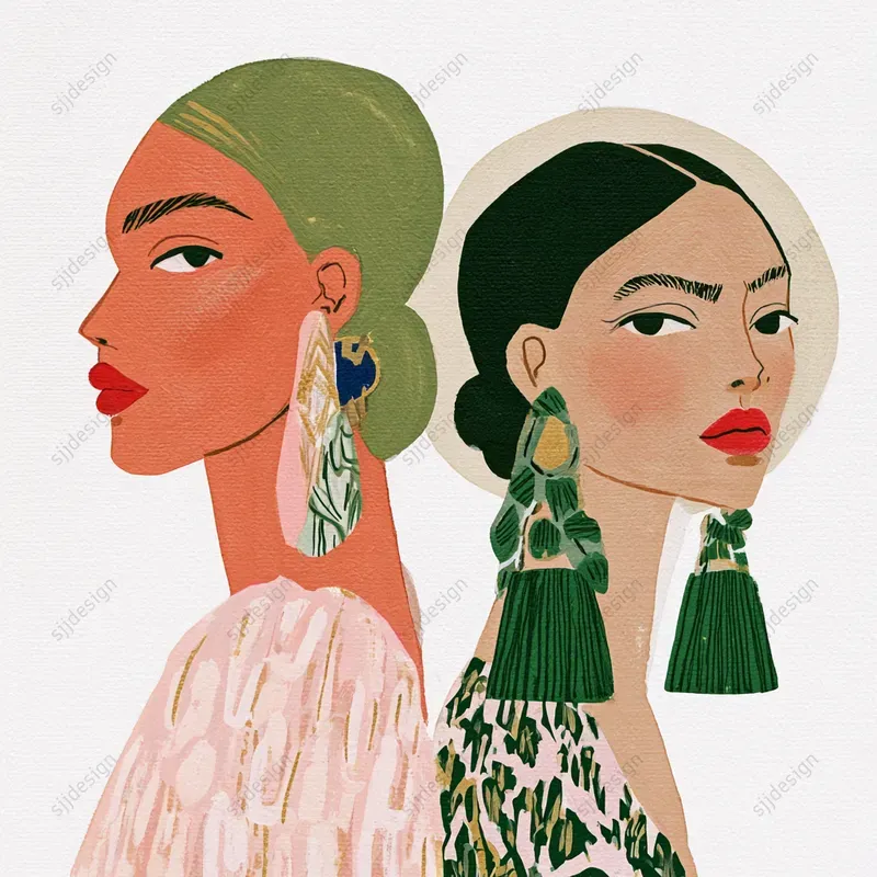 Folk Editorial Illustrations