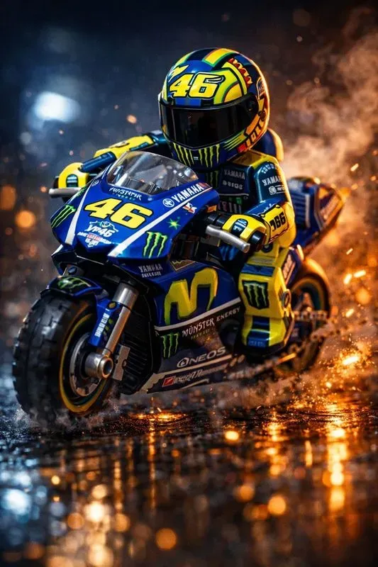 Cinematic Legos On Motorcycles