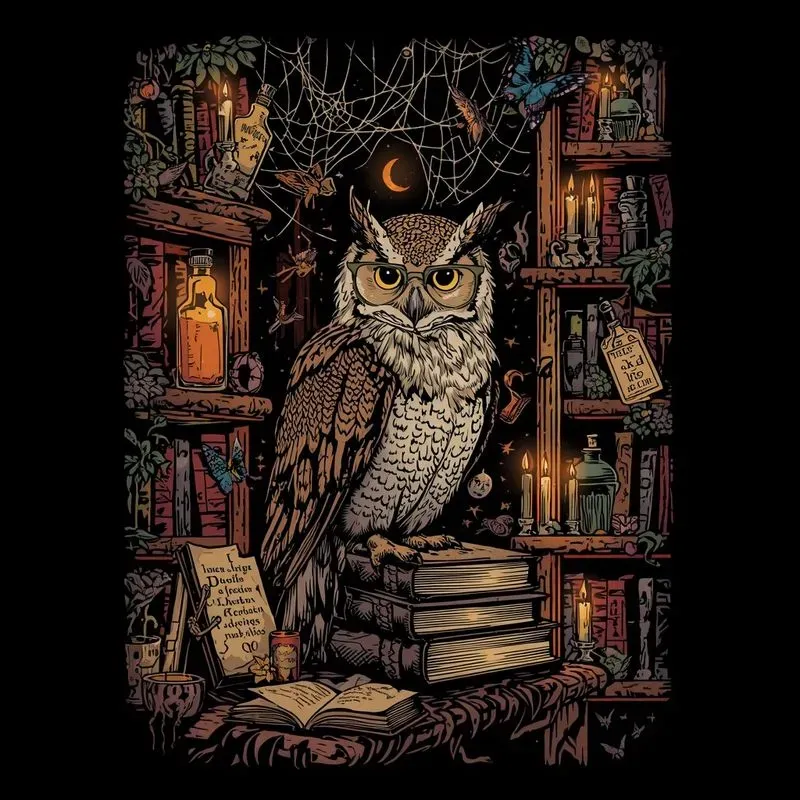 Haunted Library Animal Vectors