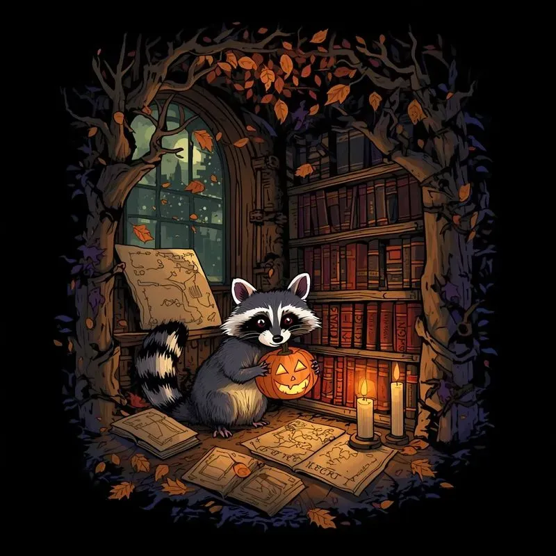Haunted Library Animal Vectors