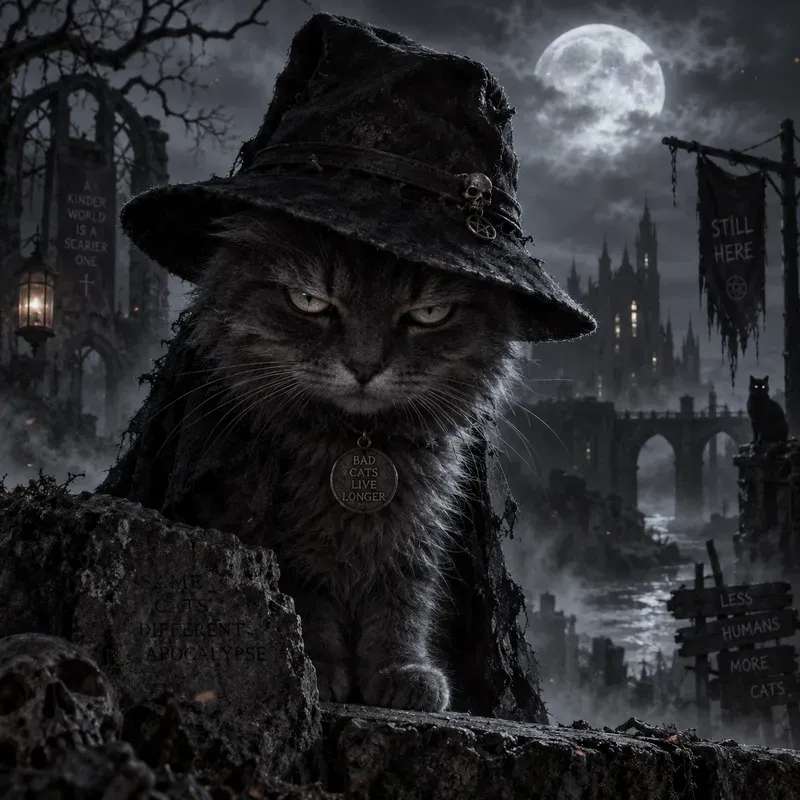 Dark Gothic Cats