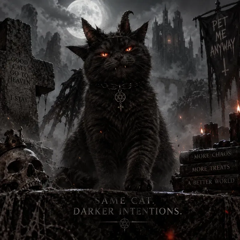 Dark Gothic Cats