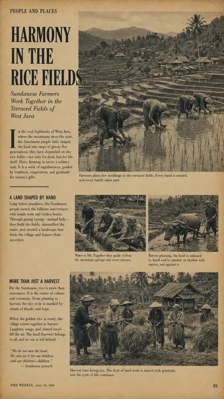 Vintage Documentary Magazine Spreads