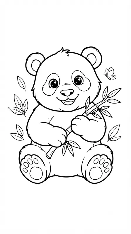Cute 1character Coloring Book Pages Art