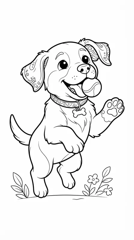Cute 1character Coloring Book Pages Art
