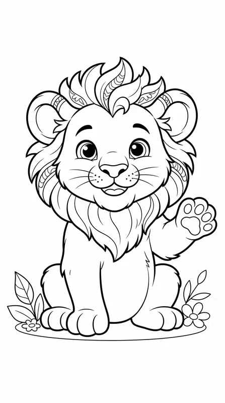 Cute 1character Coloring Book Pages Art