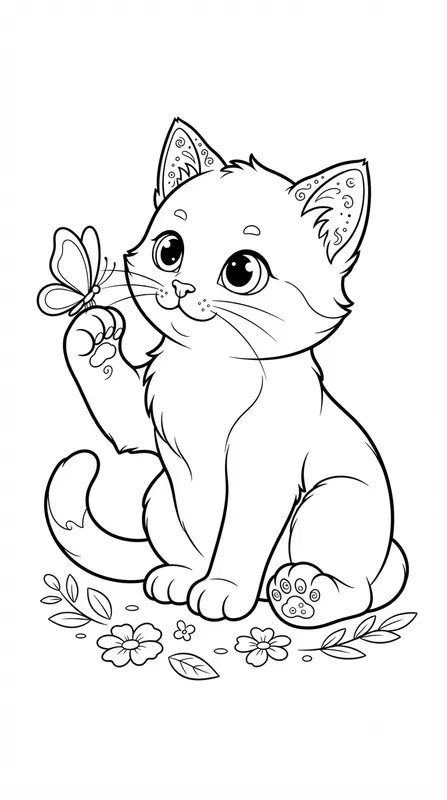 Cute 1character Coloring Book Pages Art