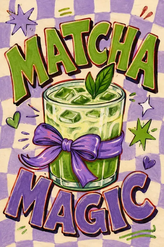 Retro Preppy Marker Doodle Posters