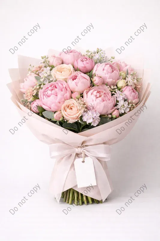 Gift Or Wedding Bouquet Wrap Mockups