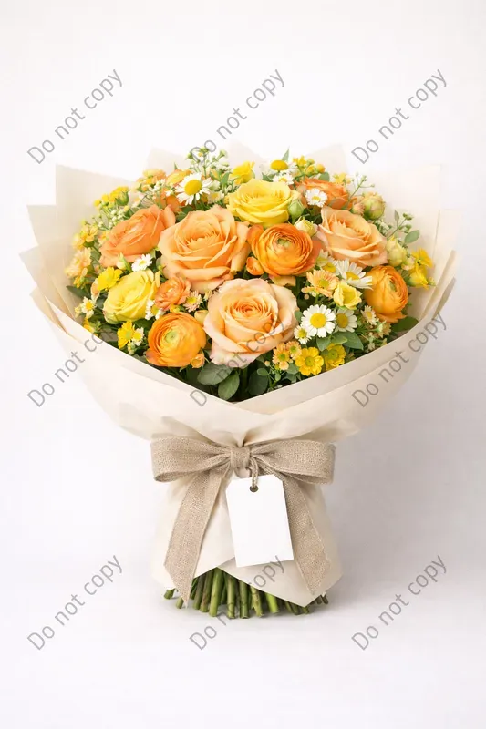 Gift Or Wedding Bouquet Wrap Mockups