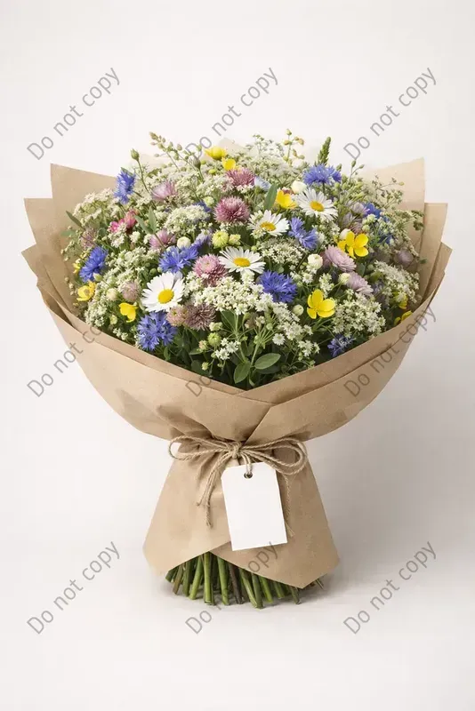 Gift Or Wedding Bouquet Wrap Mockups