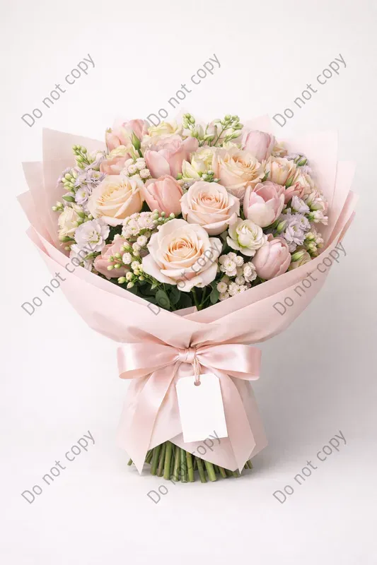 Gift Or Wedding Bouquet Wrap Mockups