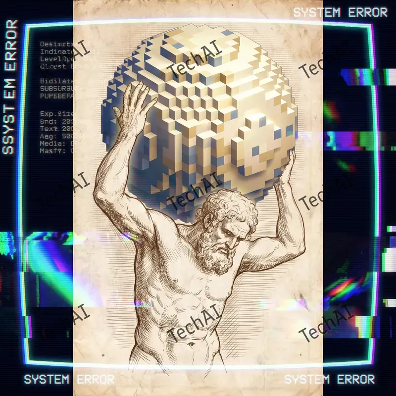 Glitch Core Greek Anatomical Art