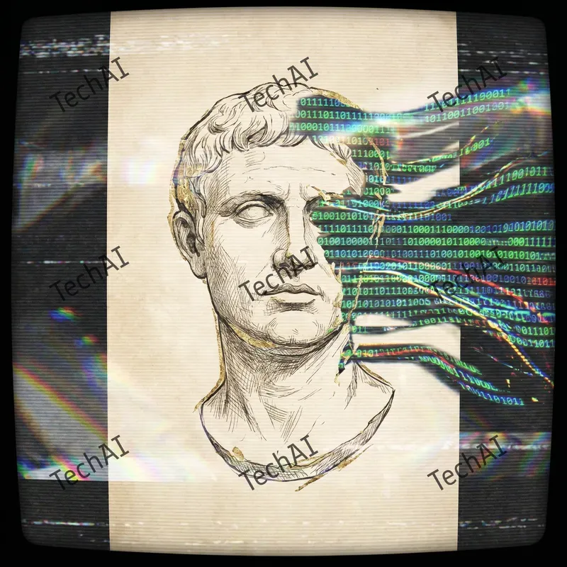 Glitch Core Greek Anatomical Art