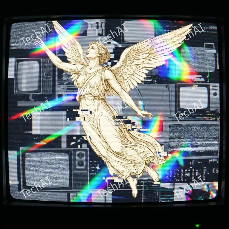 Glitch Core Greek Anatomical Art