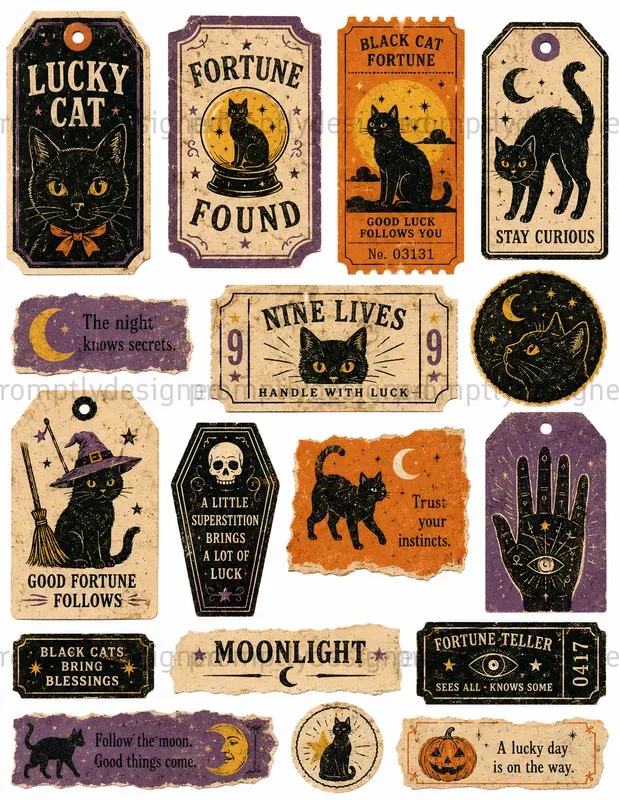 Halloween Paper Scraps