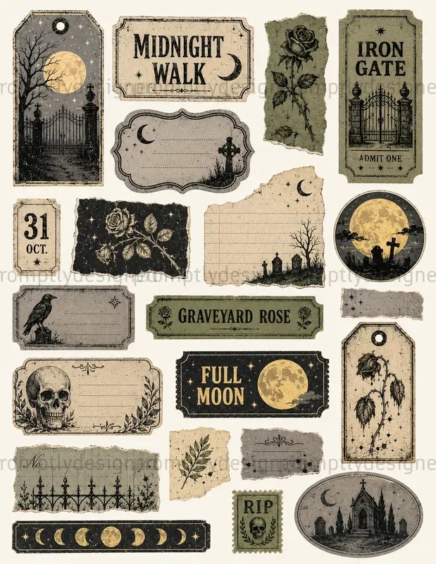 Halloween Paper Scraps