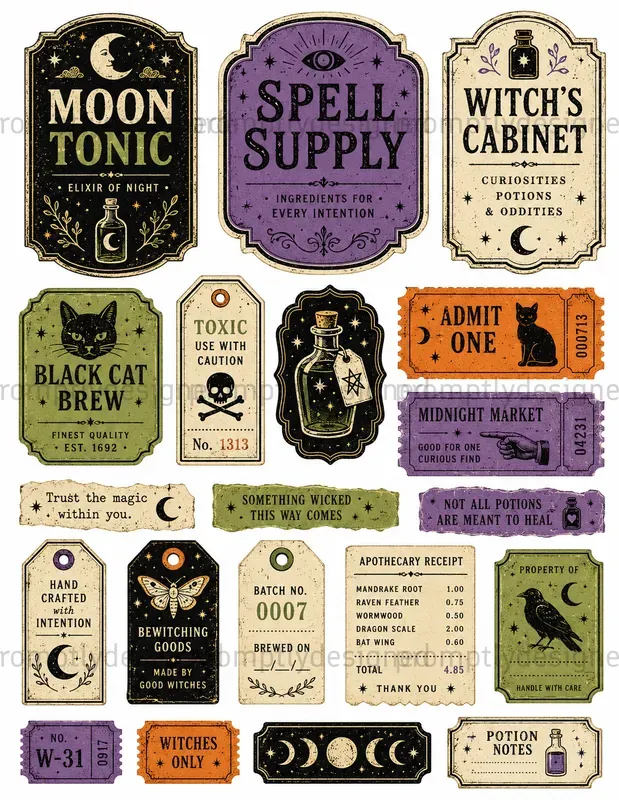 Halloween Paper Scraps