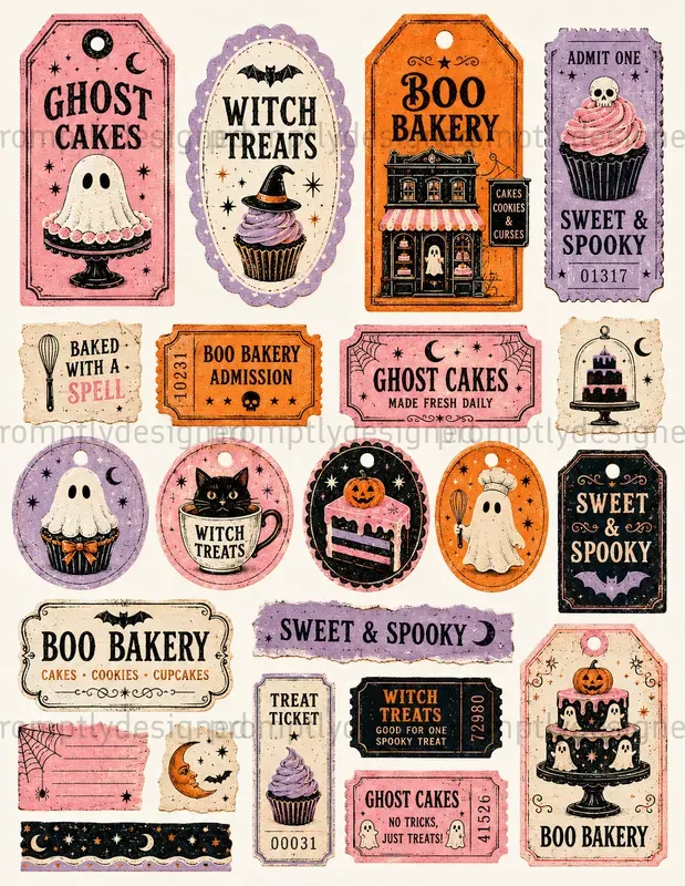 Halloween Paper Scraps