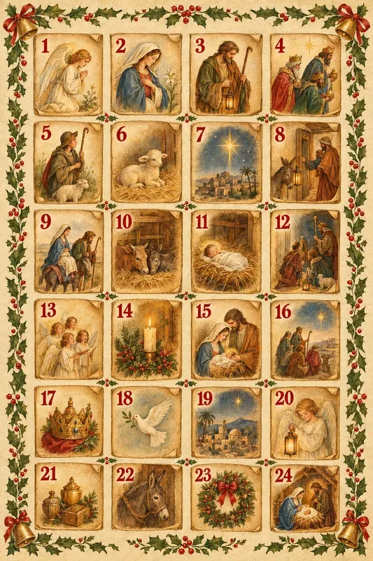 Classic Vintage Advent Calendar Designs