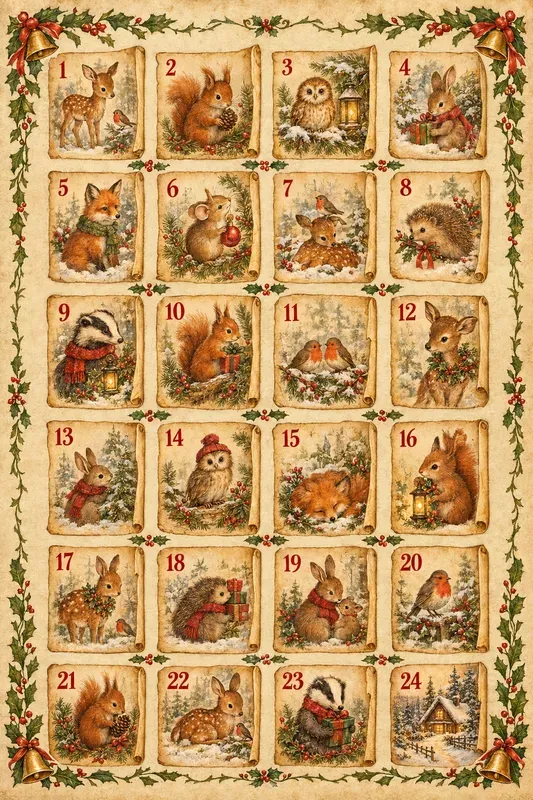 Classic Vintage Advent Calendar Designs