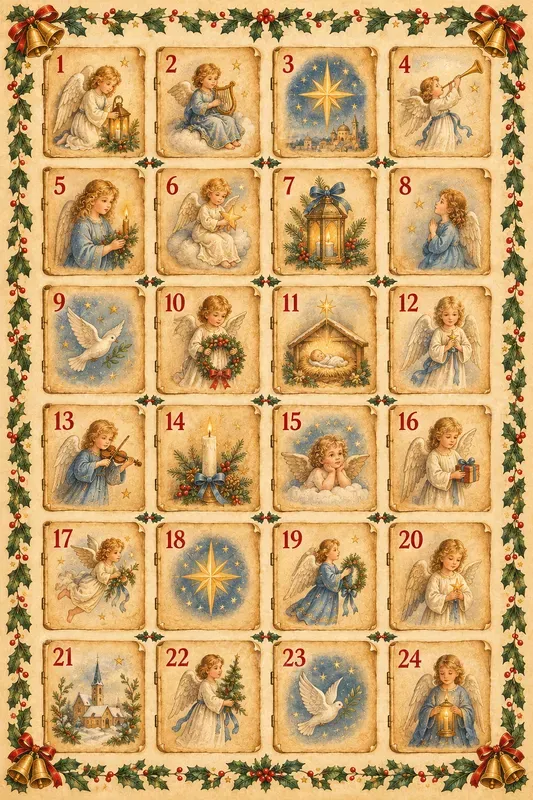 Classic Vintage Advent Calendar Designs