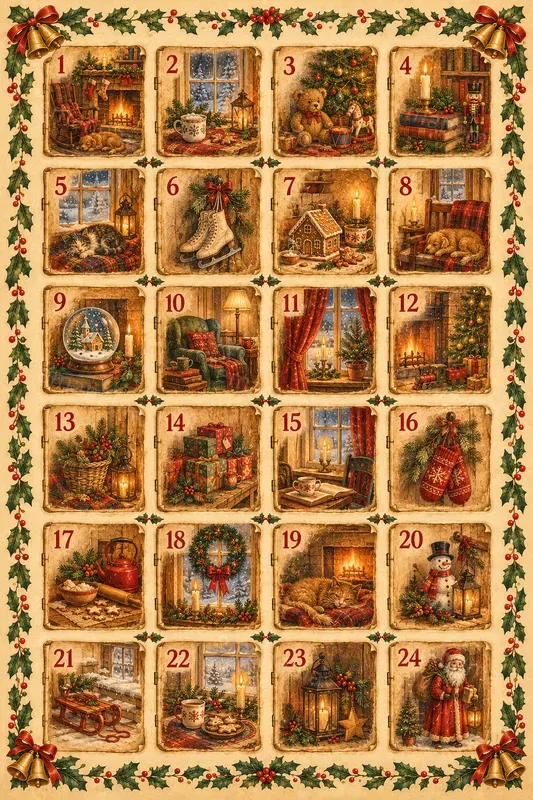 Classic Vintage Advent Calendar Designs