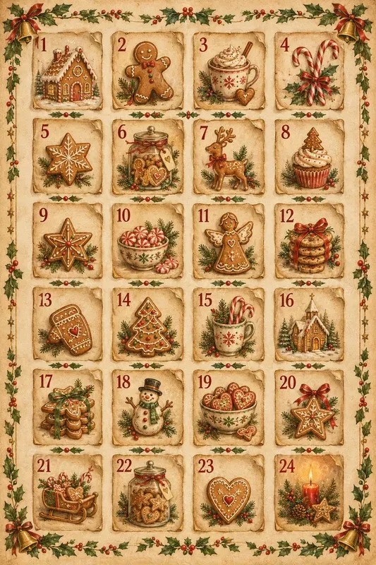 Classic Vintage Advent Calendar Designs