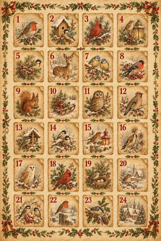 Classic Vintage Advent Calendar Designs