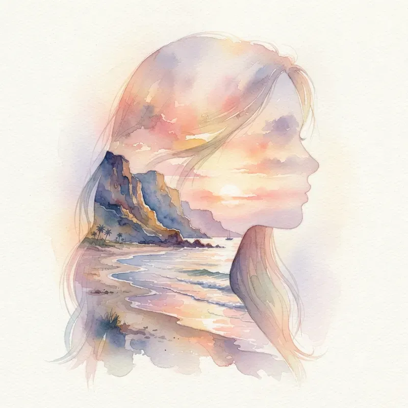 Artistic Double Exposure Silhouettes