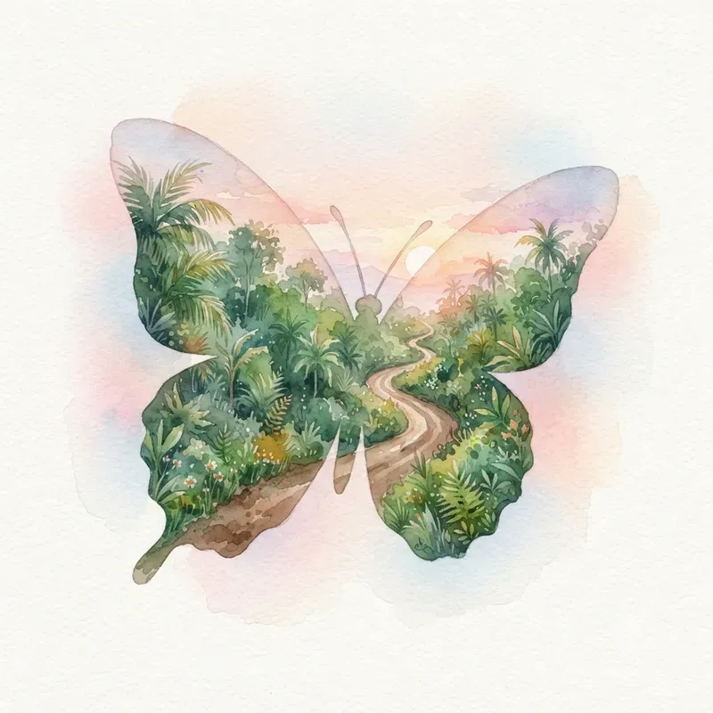 Artistic Double Exposure Silhouettes