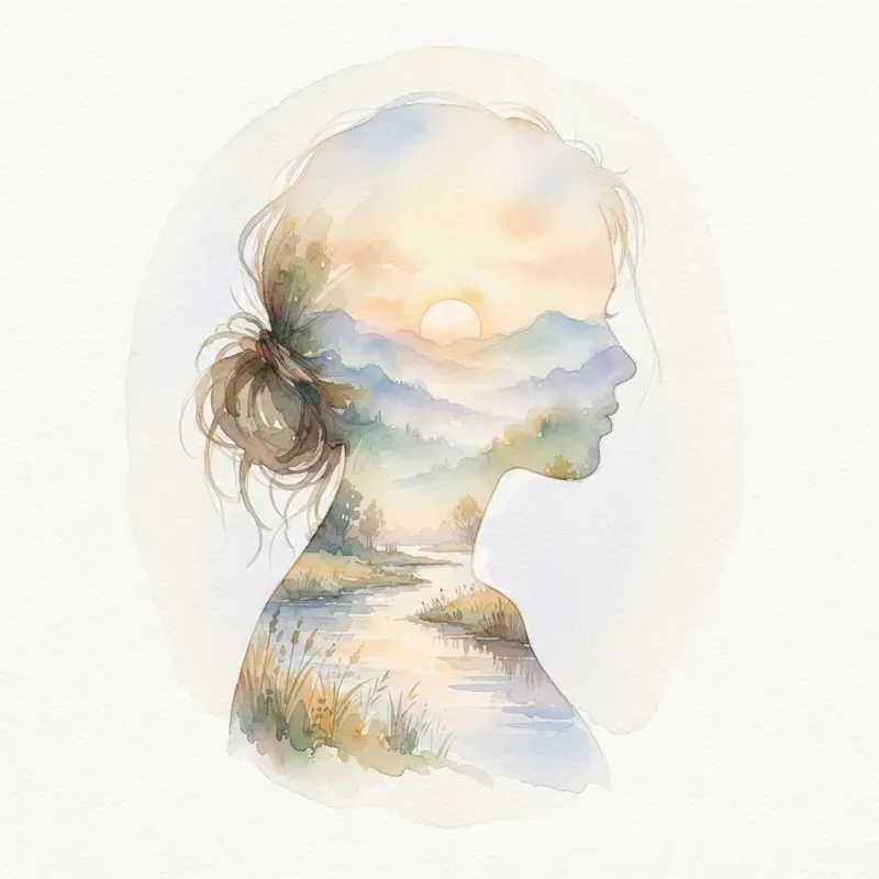 Artistic Double Exposure Silhouettes