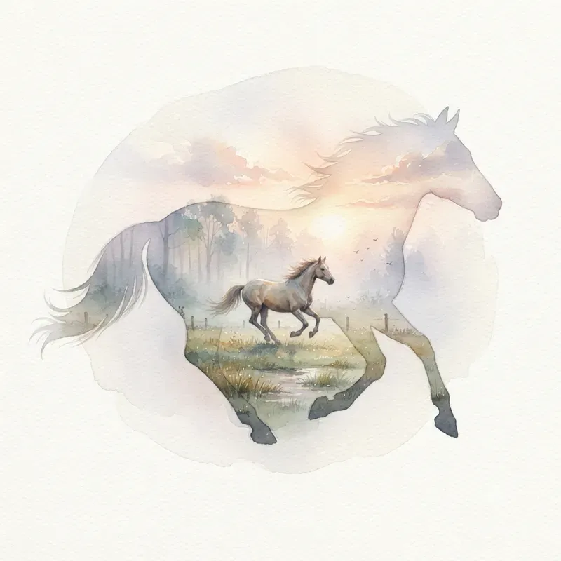 Artistic Double Exposure Silhouettes