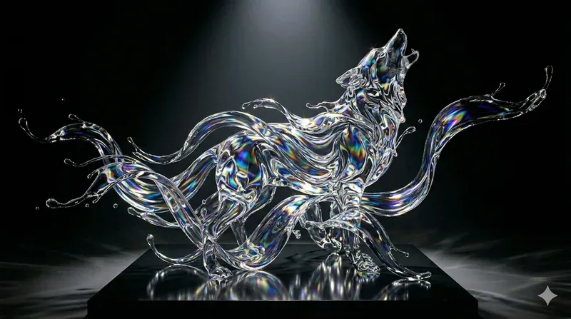 Fluid Glass Sculpture Fashion