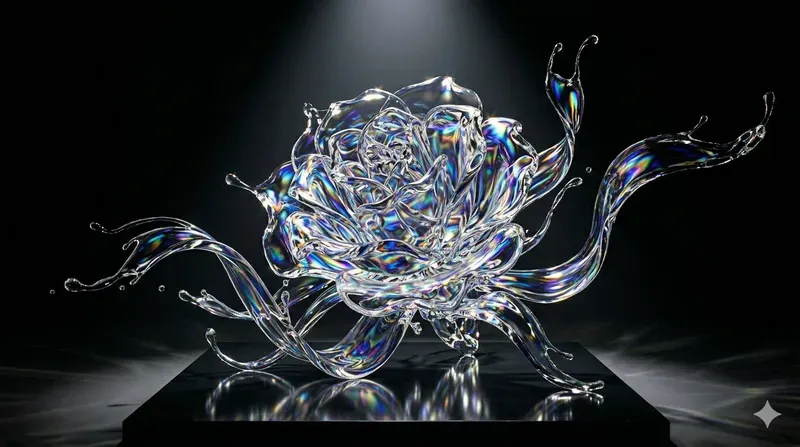 Fluid Glass Sculpture Fashion