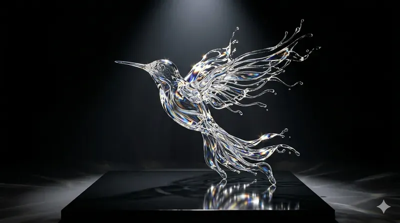 Fluid Glass Sculpture Fashion