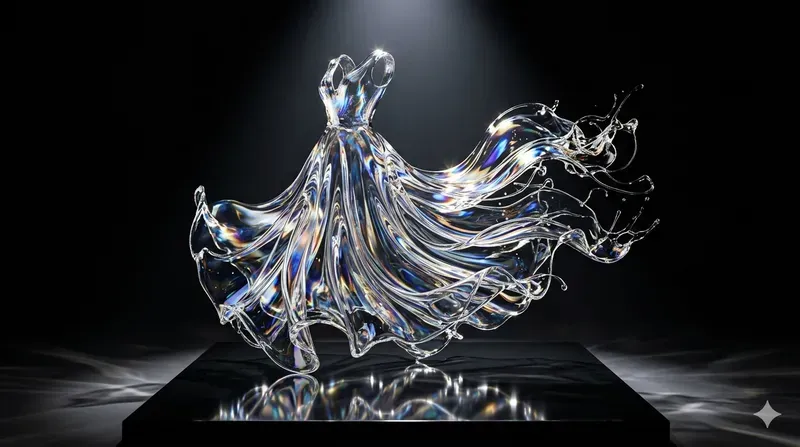 Fluid Glass Sculpture Fashion