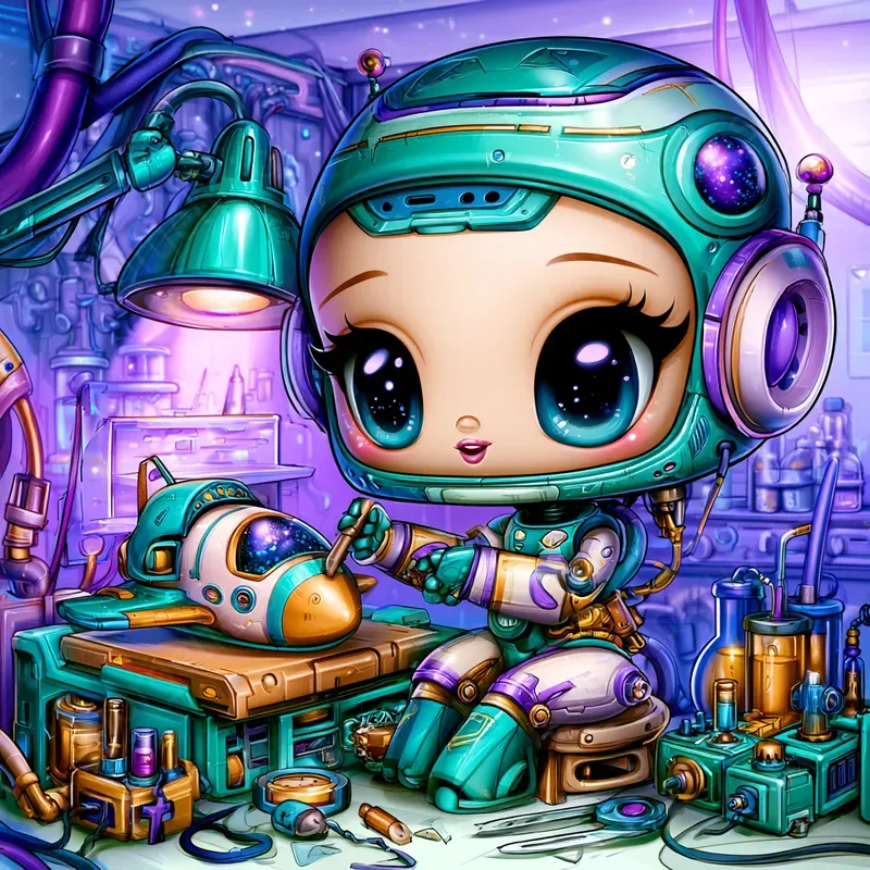Cute Glossy Chibi Illustrations