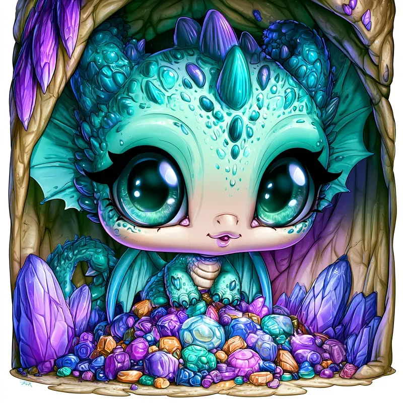 Cute Glossy Chibi Illustrations