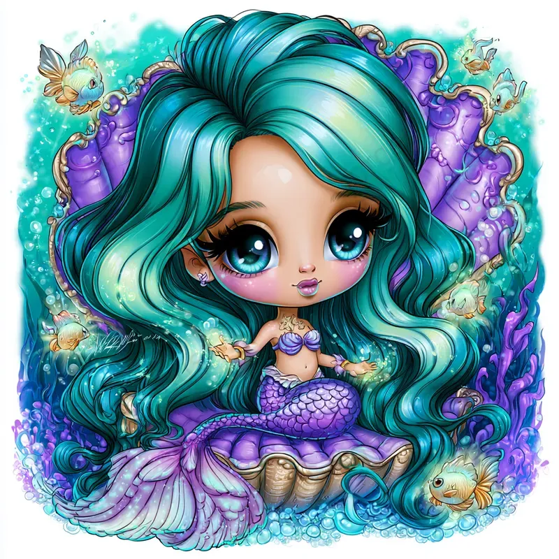 Cute Glossy Chibi Illustrations