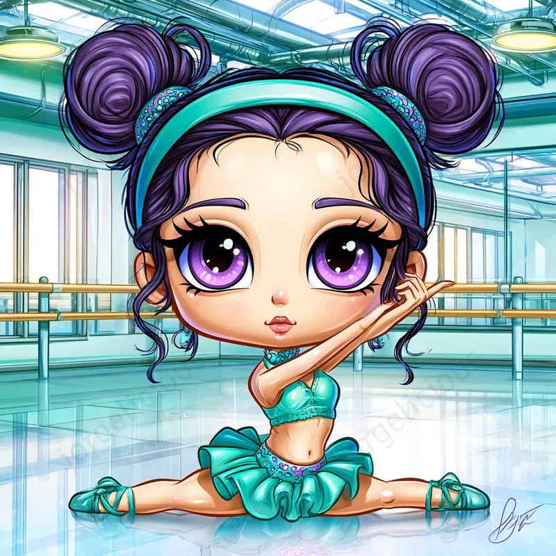 Cute Glossy Chibi Illustrations