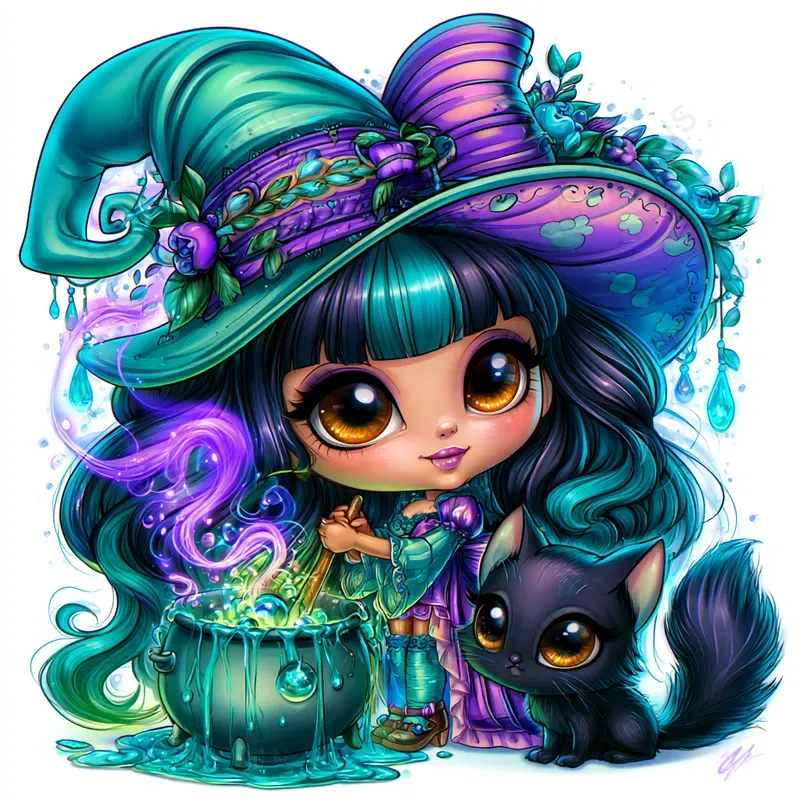 Cute Glossy Chibi Illustrations
