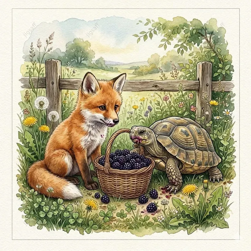 Woodland Fox Fairy Tale Watercolors