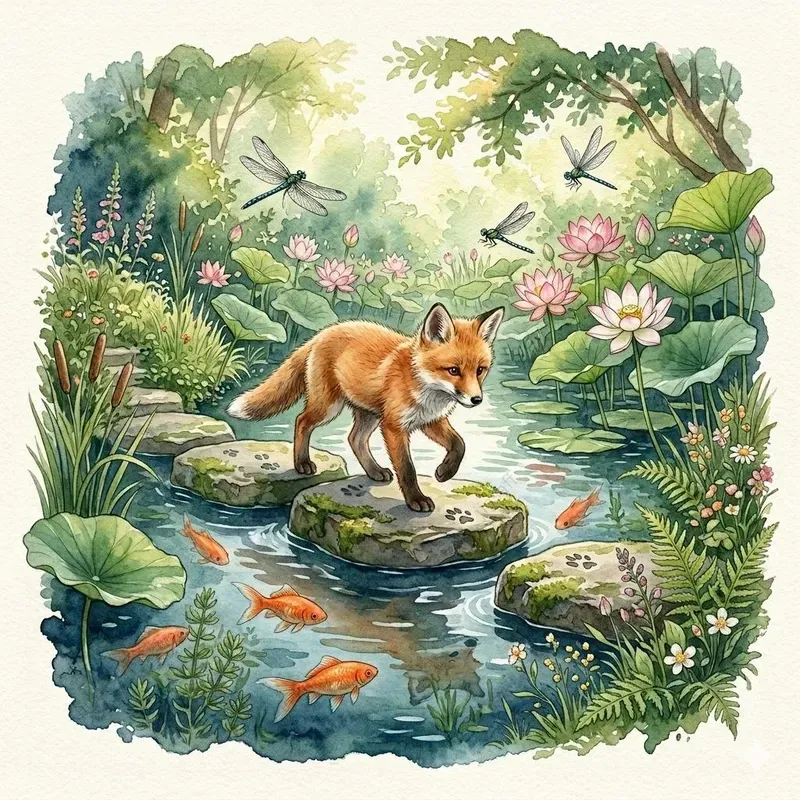 Woodland Fox Fairy Tale Watercolors