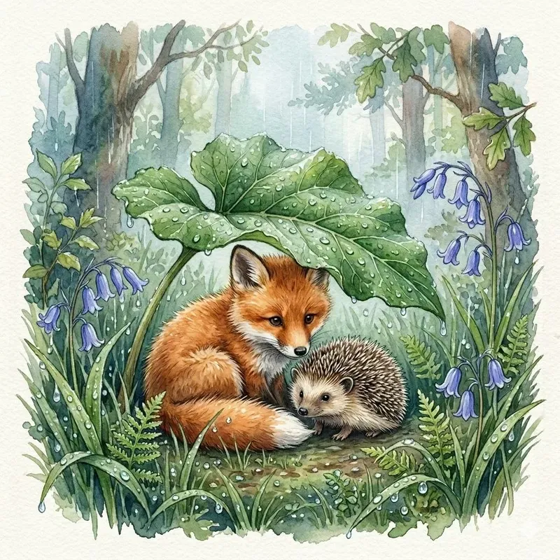 Woodland Fox Fairy Tale Watercolors