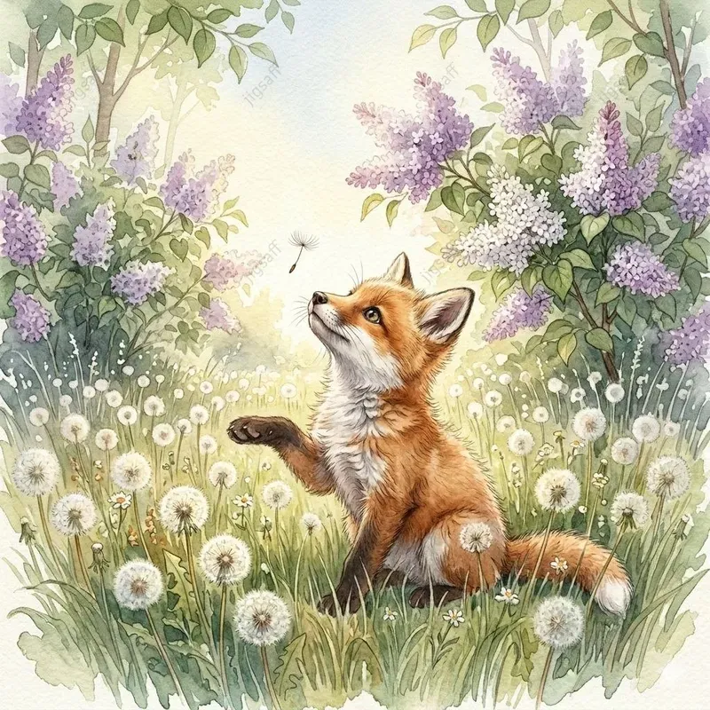 Woodland Fox Fairy Tale Watercolors