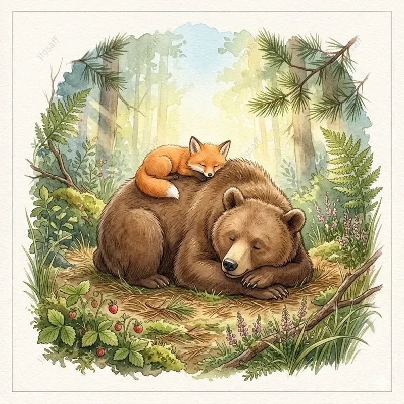 Woodland Fox Fairy Tale Watercolors